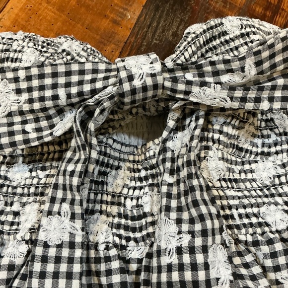 Storia Sunny Days Gingham Halter Mini Dress Black White  Size M - Picture 7 of 10